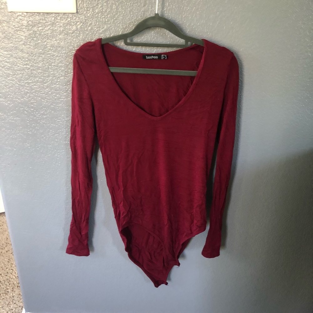 Maroon bodysuit